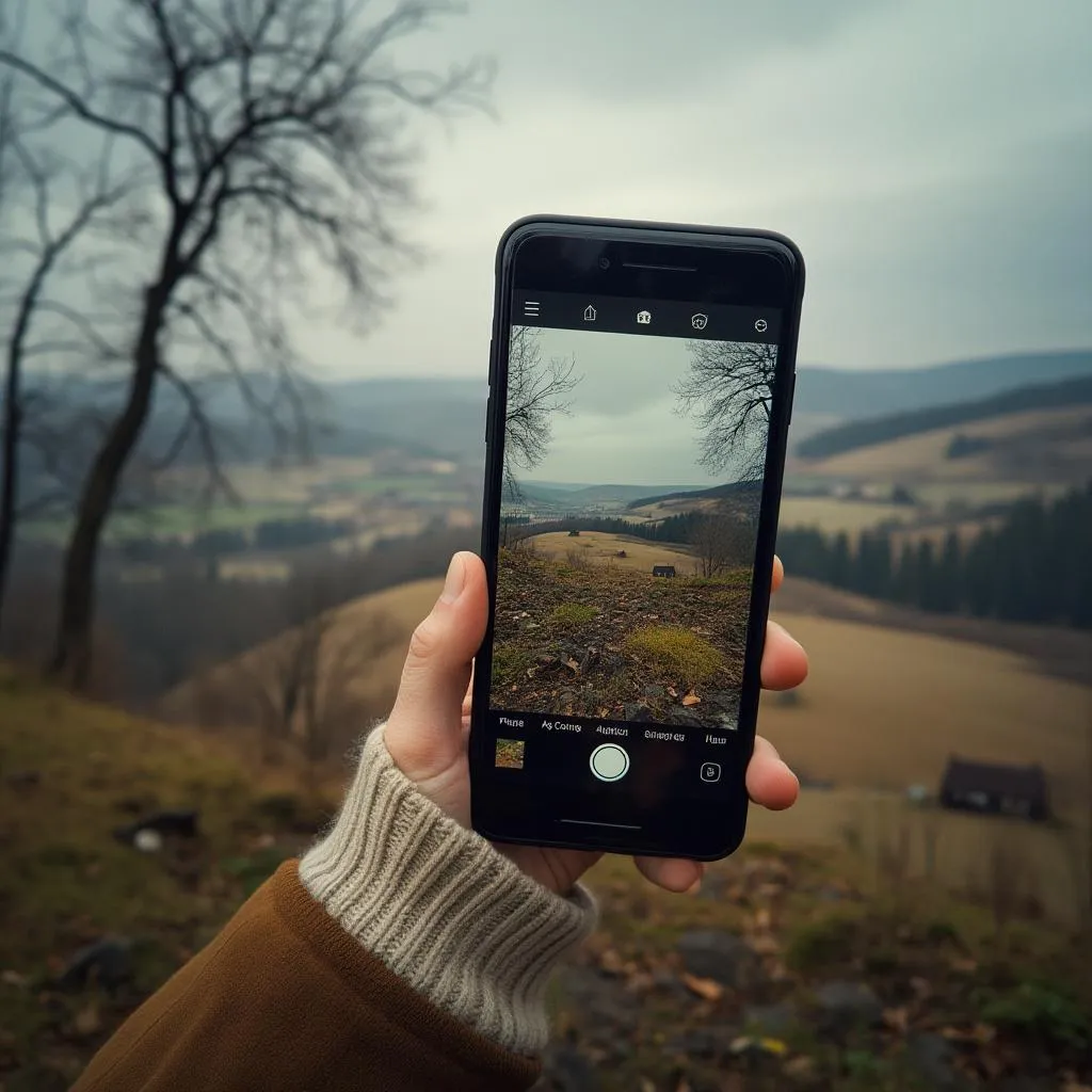 Mobilní fotografie krajiny